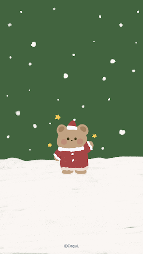 Android application 카카오톡 테마 - 포곰이_크리스마스 (카톡테마) screenshort