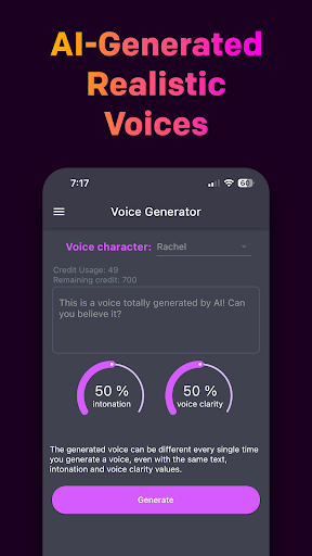AI Voice Generator Screen 2