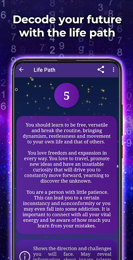 Numerology - Your life path Screen 2