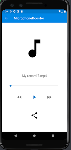Android application Whisper: Microphone Booster screenshort