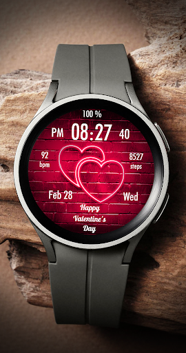 Android application EY31 Valentine's WatchFace screenshort