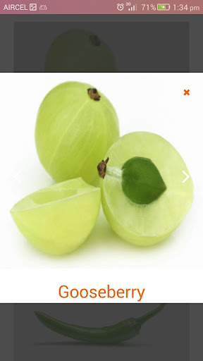 Names of Fruits and Vegetables