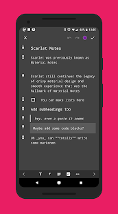 Scarlet Notes Pro Capture d'écran