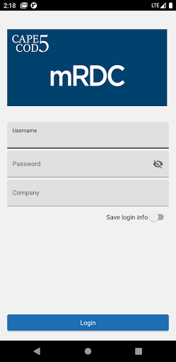 Android application Cape Cod 5 mRDC screenshort