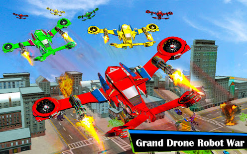 Grand Robot Hero Transform: Drone Car Robot Games