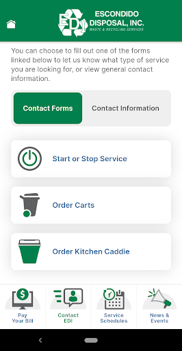 Escondido Disposal Screen 2