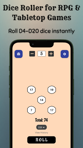 Dice Roller - RPG & D20 Dice screenshot 0