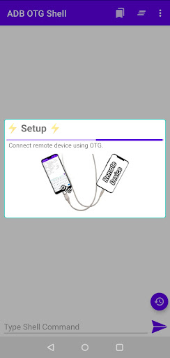 Android application ADB OTG - Shell screenshort