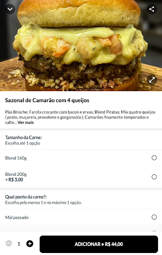 Piratas Art Burger Delivery Screen 3