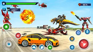 Dino Robot Transform Car Game Screenshot