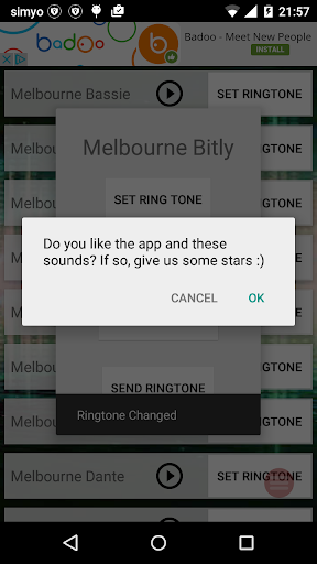 Ringtones Melbourne Sounds Screen 2