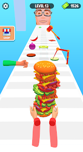 Trò chơi chạy ngăn xếp Burger