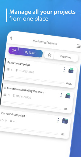 Projecto for Teams & Projects Screen 2