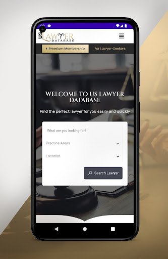 Android application US Lawyer Database screenshort