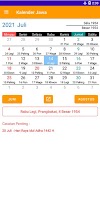 screenshot of Java Calendar - Calc Selamatan