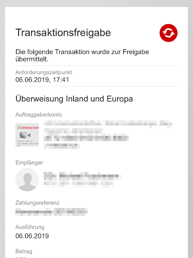 Generali Bank smartID Screen 3