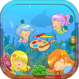 Mermaids Coloring Book Kids icon