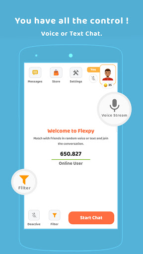 Flexpy - Anonymous Chat Screen 2