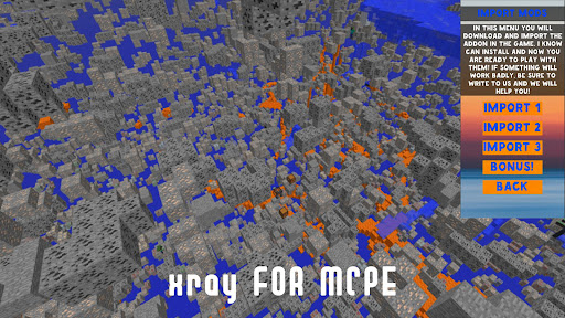 Xray Mod for Minecraft PE