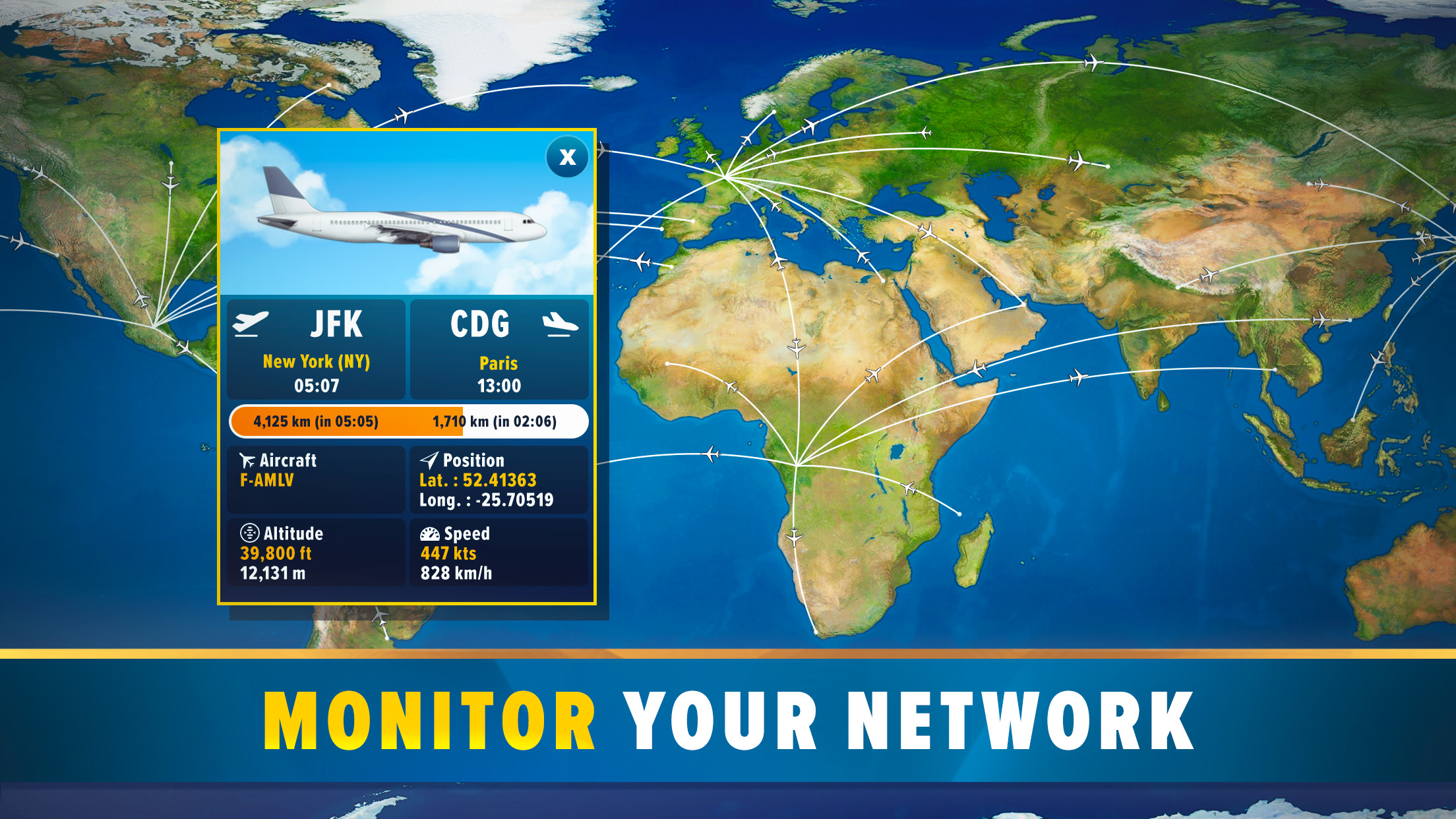 Flight scheduling in Airlines Manager Tycoon 2023