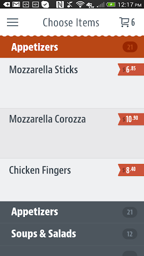 Santinos Pizza Etc. Screen 3
