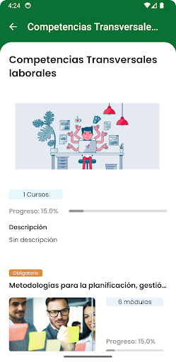 Android application Capacitación bvi screenshort