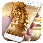 3D Golden  Dragon  Icon