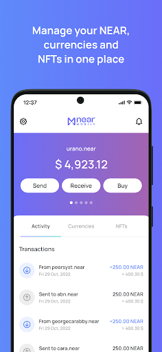Screenshot of NEAR Mobile - Crypto Wallet