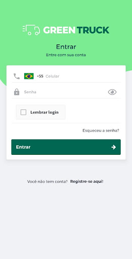 Android application Greentruck screenshort