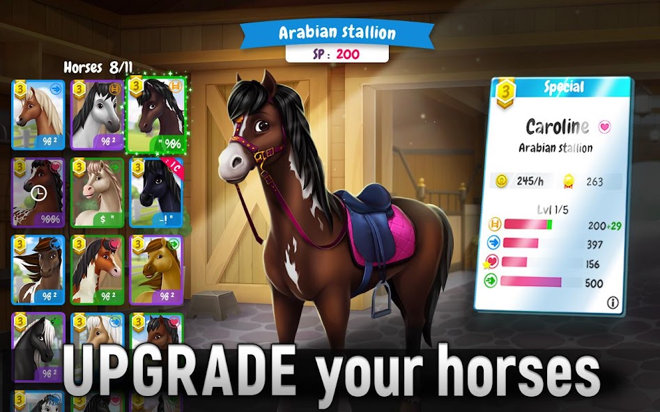 Horse Legends: Epic Ride Game 1.1.1 APK + Mod (Unlimited money) untuk android