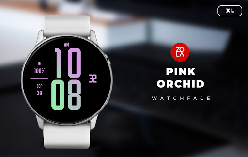 Android application Pink Orchid XL Watch Face screenshort