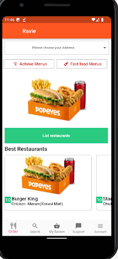 Android application BonApp screenshort