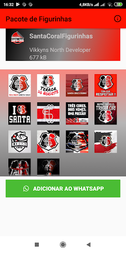 Figurinhas do Santa Cruz Screen 3