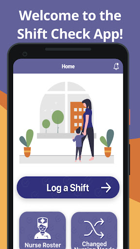 Android application Shift Check for Caregivers screenshort