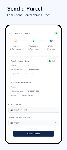 Intercity Operator App Screen 2