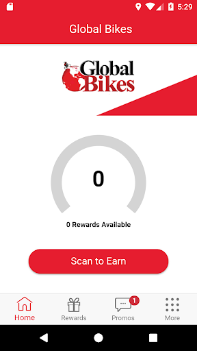 Android application Global Bikes Rewards screenshort
