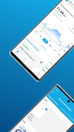 Android application ADIB Investor Relations screenshort