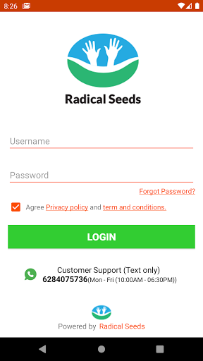 Android application Radical Seeds Teachers screenshort