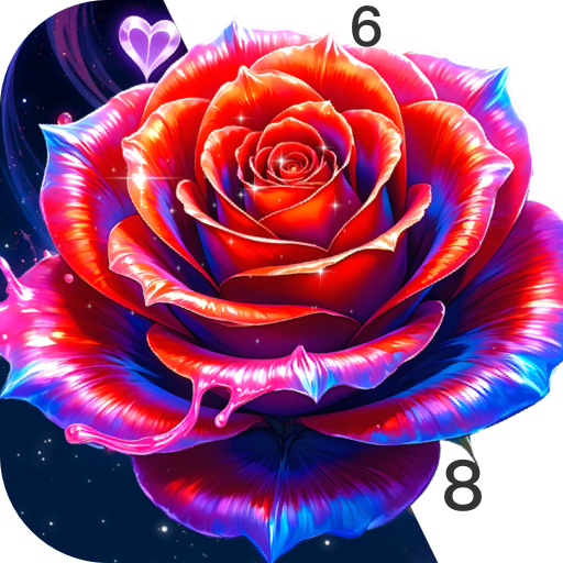 Dark Rose Color by Number
