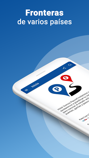 Android application Pasos Fronterizos screenshort