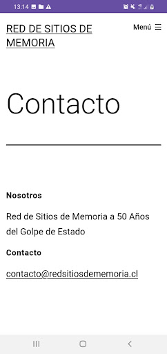Red sitios de memoria Screen 3