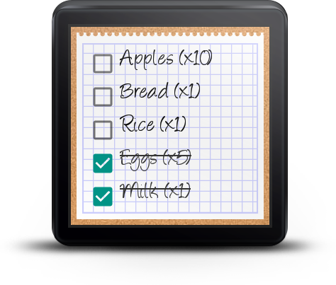 Shopping List  Android Wear