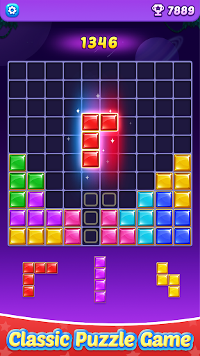 Android application Jewel Block: Brain Puzzle Game screenshort