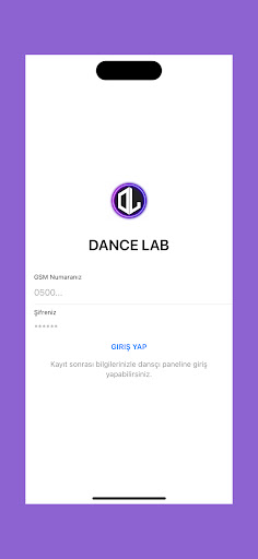 Android application DANCE LAB screenshort