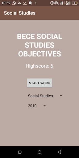 Android application BECE Social Studies Objectives screenshort
