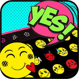 Pop Style Words Emoji Stickers - Add to Chats App icon