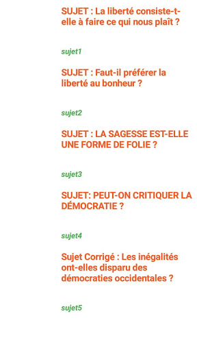 Philo cours et sujets corrigés Screen 2