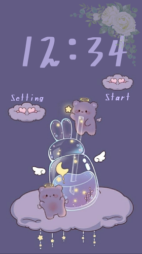 Android application 可愛い おしゃれタイマー screenshort