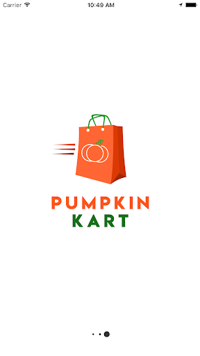 Android application Pumpkin kart Delivery screenshort