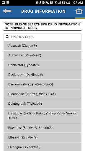 HIV-HCV Drug Therapy Guide Screen 3